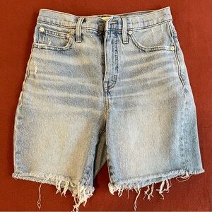 Madewell High Rise Mid Length Denim Shorts